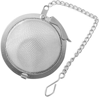 Roestvrij Staal Theezeefje Vergrendeling Spice Mesh-Ei Thee Bal Filter Voor Theepot Hart Ronde Vorm Thee-ei