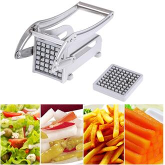Roestvrij Staal Thuis Frieten Chips Strip Slicer Cutter Chopper Chips Maken Tool Aardappel Snijden Frietjes + 2 Blades