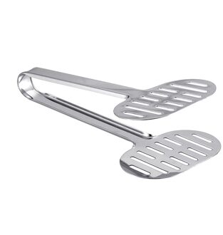 Roestvrij Staal Turner Tang Keuken Dubbele Spatel Brood En Burger Tang Voor Koken Food-Barbecue Klem Buffet Tang