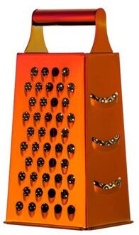 Roestvrij Staal Vier Zijdige Rasp Handheld Multifunctionele Shredder Knoflook Gember Slicer Keuken Groenten En Fruit Gereedschap Magic rood