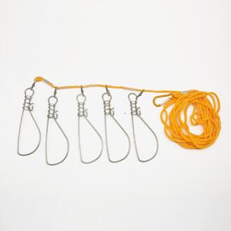 Roestvrij Staal Vis Vergrendelen Levende Vis Gesp Lu Ya Vis Lock Nylon Touw Vis Gesp Vissen Gadgets Levert