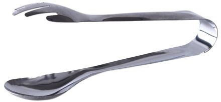Roestvrij Staal Voedsel Clip Lepel Vork Tang Salade Party Gebak Buffet Tangen Keuken Accessoires