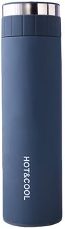 Roestvrij Staal Water Fles Dubbele Wand Vacuüm Geïsoleerde Sport Thermos botella de agua de acero inoxidable blauw