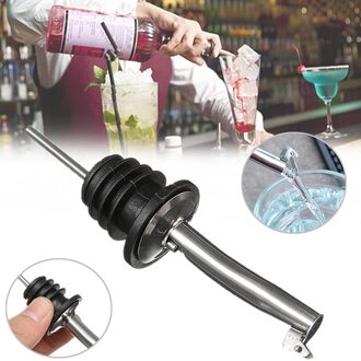Roestvrij Staal Wijn Schenker Olie Fles Stopper Lock Plug Seal Lekvrije Nozzle Spuit Liquor Dispenser Wijn Pourers Bar gereedschap 3stk