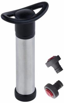 Roestvrij Staal Wijnfles Vacuum Saver Sealer Onderhouder Nuttig Bar Pomp met 2 Stoppers Gelukkig ap626