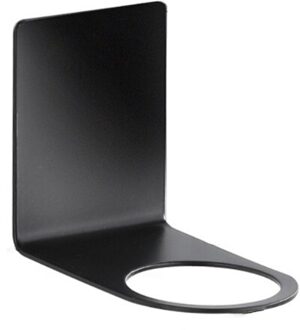 Roestvrij Staal Zuignap Rack Douche Gel Shampoo Zeep Vloeibare Wall Mount Houder Badkamer Plank Organisator Haak zwart / L