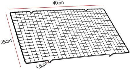 Roestvrij Staaldraad Rooster Cooling Lade Taart Voedsel Rack Oven Keuken Bakken Pizza Brood Barbecue Cookie Biscuit Houder Plank TYPE2