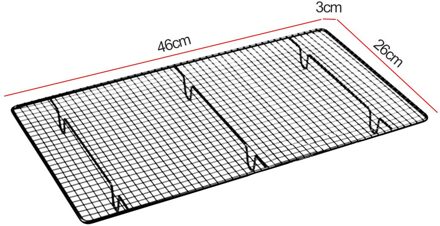 Roestvrij Staaldraad Rooster Cooling Lade Taart Voedsel Rack Oven Keuken Bakken Pizza Brood Barbecue Cookie Biscuit Houder Plank TYPE4
