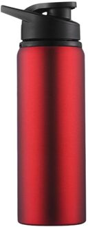Roestvrij Stalen Fles Water Drinken Rechte Fiets Reizen Waterkoker Buitensporten Pot Thermos Beker Koude Ketel Water Cups # D rood