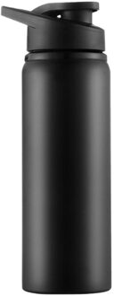 Roestvrij Stalen Fles Water Drinken Rechte Fiets Reizen Waterkoker Buitensporten Pot Thermos Beker Koude Ketel Water Cups # D zwart