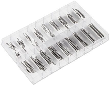 Roestvrij Stalen Horloge Band Spring Bar Strap Link Pins Voor Horlogemaker Horloge Reparatie Tools Onderdelen Accessoires 144stk