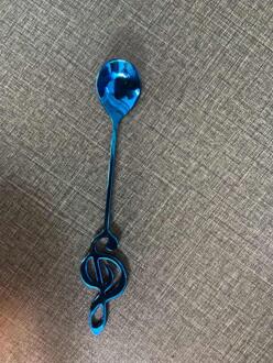 Roestvrij Stalen Lepel Koffie Lepel Vorm Muziek Thema Thee Menglepel Kleine Ijs Dessert Lepel Creatieve Bestek 06