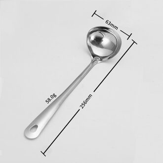 Roestvrij Stalen Lepel Vergiet Pot Lange Steel Lepels Bestek Soep Drinken Gereedschap Keuken Gadget Dikker Lepels Colanders klein lepel