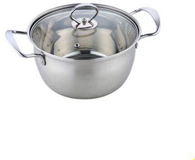 Roestvrij Stalen Pot 1.5L-4L Dubbele Bodem Soeppan Niet-magnetisch Koken Multi-purpose Kookgerei Non-stick Pan algemeen Gebruik Hotpot 24cm