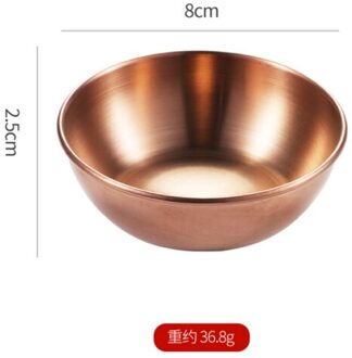 Roestvrij Stalen Ronde Plaat Gouden Home Restaurant Keuken Saus Schotel Pot Gereedschap roos goud