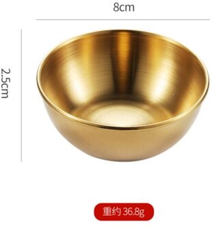 Roestvrij Stalen Ronde Plaat Gouden Home Restaurant Keuken Saus Schotel Pot Gereedschap