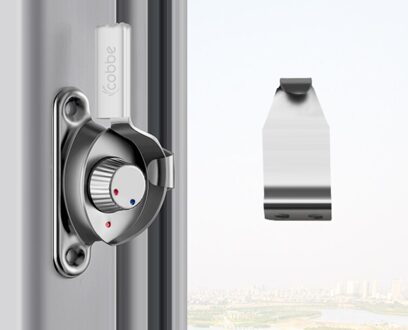 Roestvrij Stalen Schuifdeur Window Lock Gesp Dubbelzijdig Crescent Veiligheidsslot Vintage Deur En Raam Hardware Accessoires links kort hook