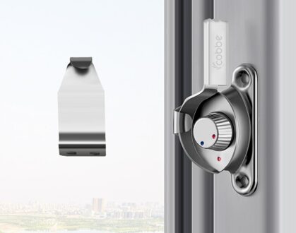 Roestvrij Stalen Schuifdeur Window Lock Gesp Dubbelzijdig Crescent Veiligheidsslot Vintage Deur En Raam Hardware Accessoires rechtsaf kort hook