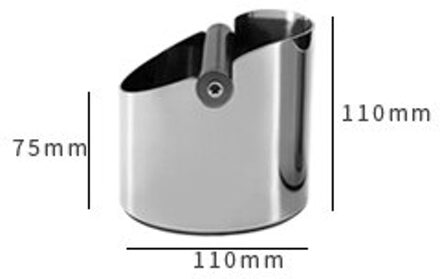 Roestvrij steeThicken Koffie Sabotage Klop Doos Diepe Gebogen Koffie Slakken is niet Splash Handmatige Koffiemolen Accessoires circulaire A