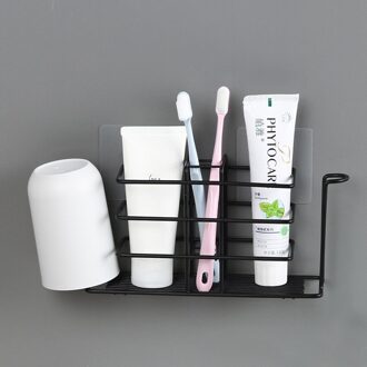 Roestvrij Tandenborstelhouder Muur Gemonteerde Eenvoudige Tandheelkundige Magazijnstelling Creatieve En Handige Wc Punch-Gratis Opbergrek 2