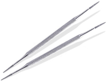 Roestvrij Teen Nagelvijl Double Ended Pedicure Bestand Satin Edge Ingegroeide Teen Nail Lifter Onychomycose Paronychia Podologie TSLM1