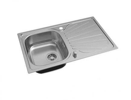 Roestvrijstalen Aanrecht Slot Schotel Wastafel Afvoer Mand En Afvoer Pip Rechthoekige Keuken Boven Teller Wastafel Hwc Thuis