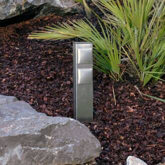 Roestvrijstalen Carleil-stekkerdoos met 2 stopcontacten roestvrij staal