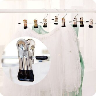 Roestvrijstalen Clip Stand Hanger Broek Rok Kid Kleding Verstelbare Pinch Grip Cabide Hangers Voor Kleding