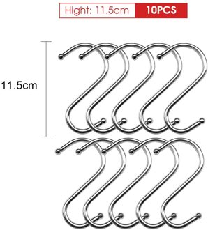 Roestvrijstalen Huishoudelijke Haken voor Opknoping S Vorm Hanger Haak Muur Opslag Jas Tas Haak Keuken Accessoires Hanger Haak Licht Groen