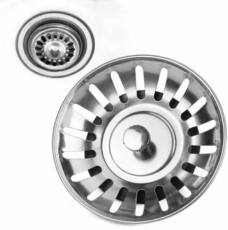 Roestvrijstalen Keuken Gootsteenzeefje Stopper Afval Plug Sink Filter Badkamer Haar Catcher Drains Theepot Keuken Accessoires