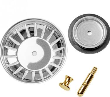 Roestvrijstalen Keuken Gootsteenzeefje Stopper Afval Plug Sink Filter Badkamer Haar Catcher Drains Theepot Keuken Benodigdheden 3stk