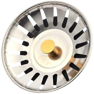 Roestvrijstalen Keuken Gootsteenzeefje Stopper Afval Plug Sink Filter Badkamer Haar Catcher Wastafel Gootsteen Keuken Accessoires