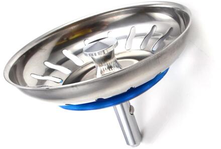 Roestvrijstalen Keuken Gootsteenzeefje Stopper Afval Plug Sink Filter Filtre Lavabo Badkamer Haar Catcher Wastafel Accessoires