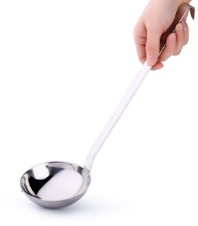 Roestvrijstalen Keuken Kookgerei 2 In 1 Soep Lepel Vergiet Servies Accessoires