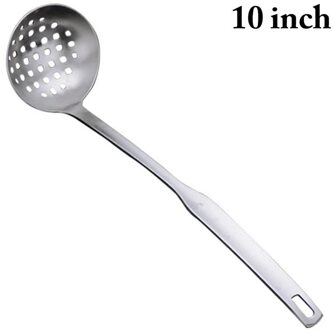 Roestvrijstalen Keuken Pollepel Lange Handvat Soep Scoop Sleuven Pollepel Lepel Bakken Kookgerei Voor Thuis Cocina Accesorio