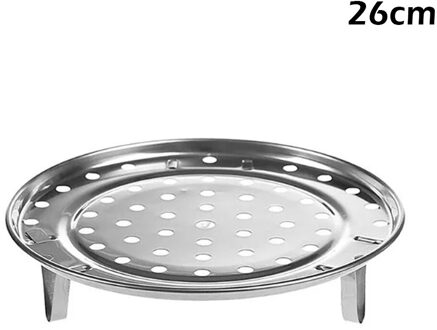 Roestvrijstalen Keuken Steamers Dampende Rack Multifunctionele Kom Stoomboot Rack Lade Mand Keuken Gereedschap Pot Accessoires 26cm