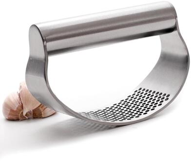 Roestvrijstalen Knoflookpers Multifunctionele Slijpen Rasp Verpletteren Tool Presser Gebogen Knoflook Slijpen Slicer Chopper Keuken Tool