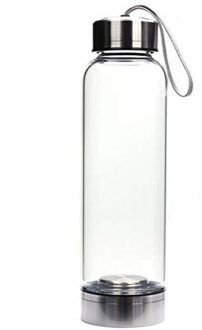 Roestvrijstalen Lege Beker Transparant Glas Sport Water Fles 550Ml Drinken Glas Outdoor Activiteiten Fles