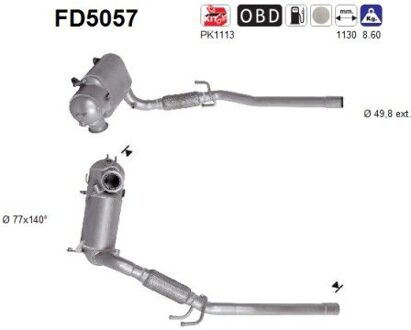 Roetfilter, uitlaatinstallatie FD5057