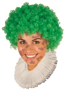 Roetveeg pieten pruik groen