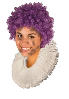 Roetveeg pieten pruik paars