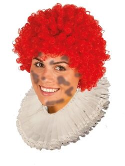 Roetveeg pieten pruik rood