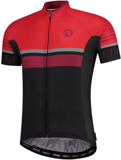 Rogelli Hero Fietsshirt Heren - Zwart/Rood/Bordeaux - Maat M