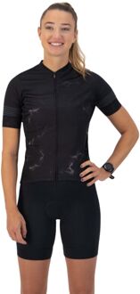 Rogelli Marble Korte Mouw Fietsshirt Dames XS/34 Zwart dessin