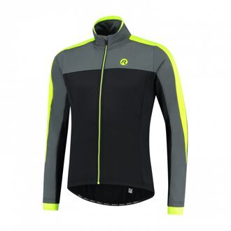 Rogelli Winterjack Freeze zwart/grijs/fluor Black, Grey, Fluor L - Fietsjack's Heren