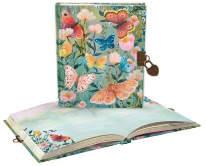 Roger la borde dagboek met slot hardcover - butterfly ball sunshine