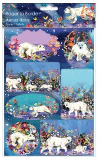 Roger la borde kerststickers - aurora bears