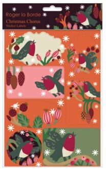 Roger la borde kerststickers - christmas chorus