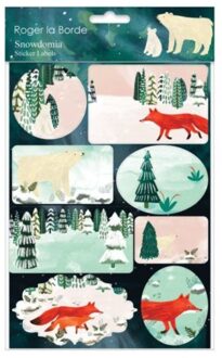 Roger la borde kerststickers - snowdomia