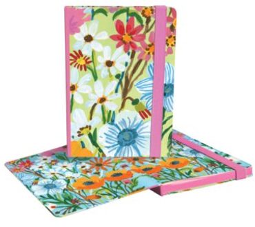 Roger la borde notitieboekje a5 hardcover blanco - flower field